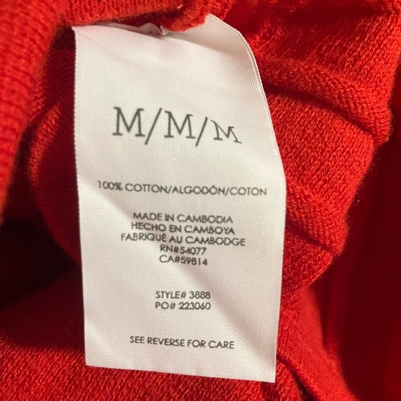 CAbi Passage v-neck Cardigan in Molten Lava Womens Size Medium NWT - Picture 13 of 13